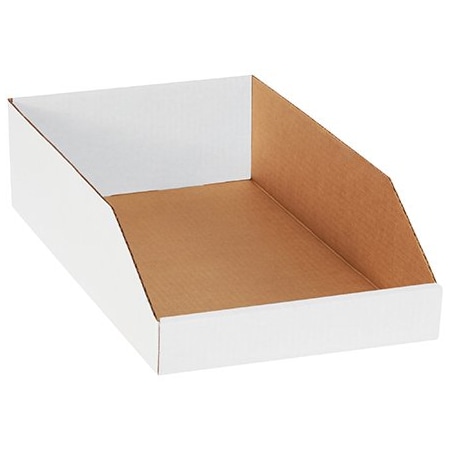 Bsc Preferred 10 x 18 x 4-1/2'' White Bin Boxes, 25PK BUY00032188